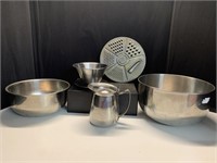 Stainless Kitchen Bowls Creamer & Bowl