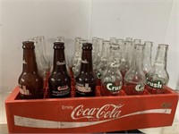 Orange Crush Bottles & Coke Container