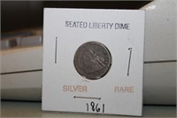 1861 Seated Liberty Dime