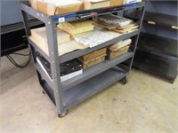 Rolling cart with shelves