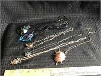 Several necklaces