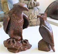 Resin & Wood Carved Birds