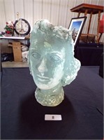 Mid-Century Art Sculpted Head (~13"T)