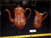 Hand Painted Enamelware Pitchers