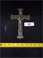 Vintage Silver Plated Crucifix 1930's Era
