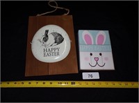 (2) Easter Plaques