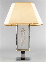 R. Lalique Art Deco "Bacchante" Art Glass Lamp