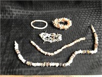 Puka Shell Bracelets and Necklaces