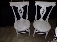 (2) Painted Wood Chairs