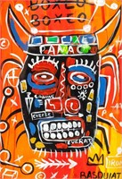Jean-Michel Basquiat Amerian Oil on Paper