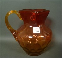 Victorian Amberina  IVT Square Top Pitcher