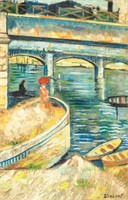 Vincent Van Gogh Dutch Modernist Oil on Canvas