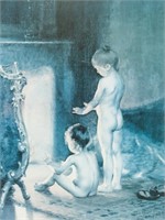 Paul Peel Canadian Print on Paper "After the Bath"