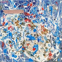 Jackson Pollock American Mixed Media Canvas