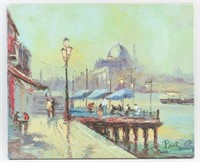 Paul O. European Impressionist Oil on Canvas
