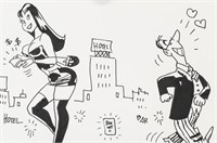 Jordi Bernet Spanish Animator Ink on Paper