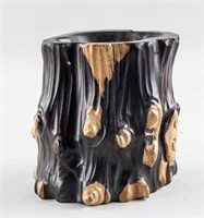 Chinese Rosewood Carved Brush Pot