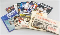 Lot of 14 Hockey Magazines and Other Memorabilia