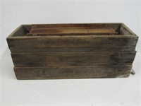 3 Herb trays, wooden