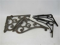 Cast Iron brackets, 2 sets