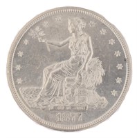 1877-S BU Seated Liberty Silver Trade Dollar