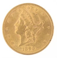1899-P Liberty Head $20.00 Gold Double Eagle
