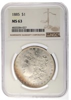 1885 - MS63 Morgan Silver Dollar