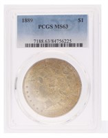 1889 - PCGS MS63 Morgan Silver Dollar