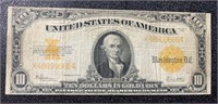 Series 1922 $10 Large Gold Coin Bank Note
