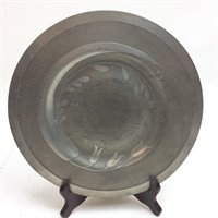 VTG. PETER LOWE ACID ETCHED PEWTER PLATE