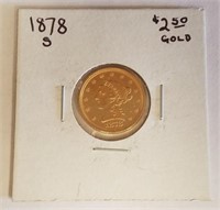1878 S $2.50 Gold LIberty