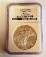 2009 NGC MS69 American Silver Eagle
