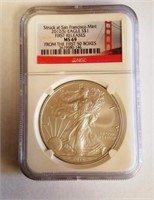 2012 S NGC MS69 American Silver Eagle