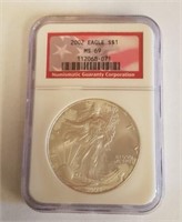 2002 NGC MS69 American Silver Eagle