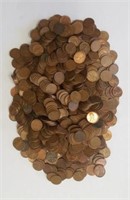 Lot of 1000 Assorted Dated Lincoln Wheat Pennies
