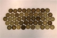 $5.00 Roll Assorted Dates Silver Barber Dimes