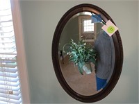 ROUND WOOD FRAMED MIRROR ALL GOOD