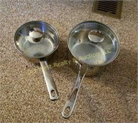 (2) Stainless Steel Pots