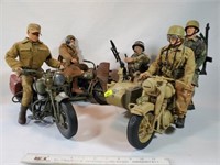 Army Motorcycles & Lifelike Soldiers