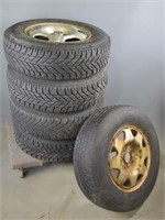 Set of 4 Goodyear Tires on Honda OEM Rims + 1 Tire