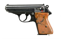 WALTHER POLICE MARKED PPK SEMI-AUTO PISTOL.
