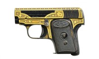 GOLD DAMASCENE "BUFFALO" SPANISH SEMI AUTO