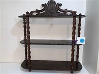 NICE WOODEN SMALL WALL SHELF ALL WOOD