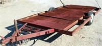12' Red Single Axle Utility Trailer