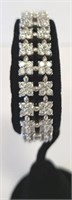 925 Sterling Silver Faux Diamond Bracelet