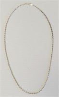 925 Sterling Solid Rope Silver Chain 20"