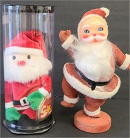 TY Santa in Container & Vintage Santa