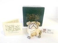 Harmony Kingdom Limited "Take A Bow" Pug Dog Boxed