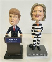 Bobble Head "Hillary For Prison" & Trump