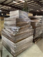 2 Pallets of Square Wood Display Tables